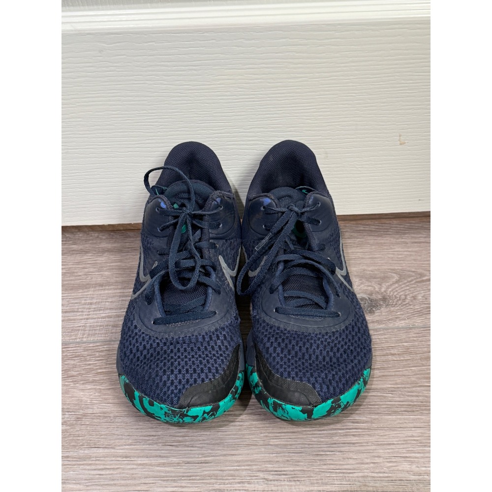 Nike Renew Elevate 2 Basketball Shoes Navy Blue Teal Marbled CW3406-402 Mens 8